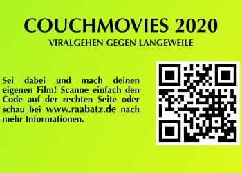 COUCHMOVIES 2020 – Viralgehen gegen Langeweile. Mach Deinen Film!