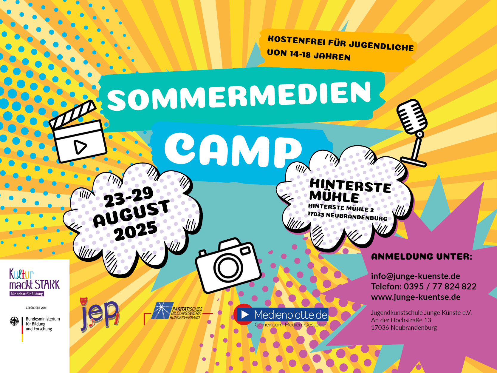 Sommermediencamp für Jugendliche